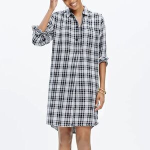 Madewell latitude shirtdress in keep plaid size xxs